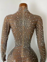 Load image into Gallery viewer, QING Rhinestone Fringe Mini Dress