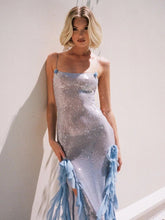 Load image into Gallery viewer, CURL Sequin Ruffle Dress