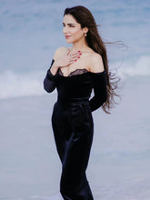 Load image into Gallery viewer, EURIE Velvet Ankle Dress
