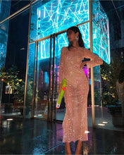 Load image into Gallery viewer, CATTLEGRET Mesh Crystal Dress