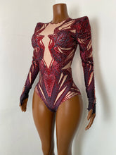Load image into Gallery viewer, SHENYANG Rhinestone Bodysuit