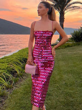 Load image into Gallery viewer, VICKY Sequin Ankle Dress
