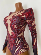 Load image into Gallery viewer, SHENYANG Rhinestone Bodysuit