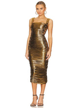 Load image into Gallery viewer, MAGGIE LAUBSER Drape Mid Dress