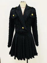 Load image into Gallery viewer, BRITTIE Tweed Jacket Skirt Set
