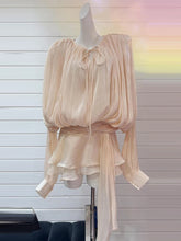 Load image into Gallery viewer, GUIYANG Ruffle Satin Romper Set