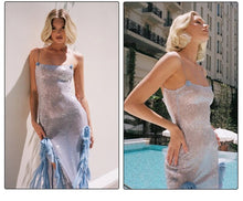 Load image into Gallery viewer, CURL Sequin Ruffle Dress