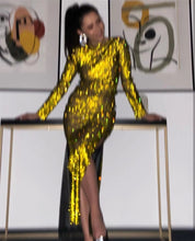 Load image into Gallery viewer, CATTLEGRET Mesh Crystal Dress