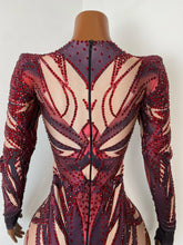Load image into Gallery viewer, SHENYANG Rhinestone Bodysuit