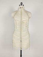 Load image into Gallery viewer, HERON Pearl Backless Dress
