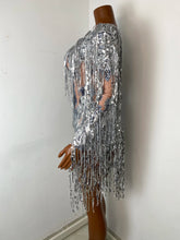 Load image into Gallery viewer, SHANGHAI Silver Tassel Playsuit