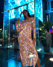 Load image into Gallery viewer, CATTLEGRET Mesh Crystal Dress