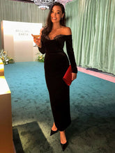 Load image into Gallery viewer, EURIE Velvet Ankle Dress