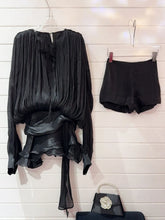 Load image into Gallery viewer, GUIYANG Ruffle Satin Romper Set