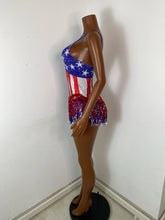 Load image into Gallery viewer, SHAANXI Sequin Playsuit USA Costume