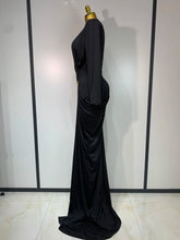 Load image into Gallery viewer, HEFEI Black Plunging Gown