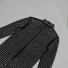 Load image into Gallery viewer, CHARTREUX Mesh Crystal Long Dress