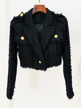 Load image into Gallery viewer, BRITTIE Tweed Jacket Skirt Set