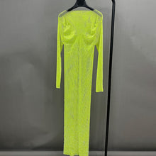 Load image into Gallery viewer, CATTLEGRET Mesh Crystal Dress