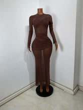 Load image into Gallery viewer, SUZHOU Mesh Ruched Bodycon Maxi