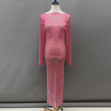 Load image into Gallery viewer, CATTLEGRET Mesh Crystal Dress