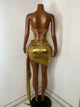 Load image into Gallery viewer, CHENGDU Metallic Corset Set
