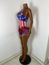 Load image into Gallery viewer, SHAANXI Sequin Playsuit USA Costume