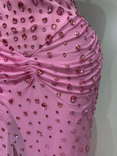 Load image into Gallery viewer, XIAMEN Pink Crystal Corset Gown
