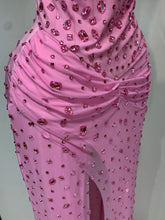 Load image into Gallery viewer, XIAMEN Pink Crystal Corset Gown