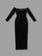 Load image into Gallery viewer, EURIE Velvet Ankle Dress