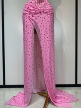 Load image into Gallery viewer, XIAMEN Pink Crystal Corset Gown