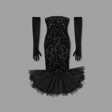 Load image into Gallery viewer, BURMA Sequin Midi w/ Gloves