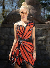Load image into Gallery viewer, STORK Butterfly Mini Dress