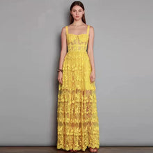 Load image into Gallery viewer, VIGUIERA Mesh Long Dress