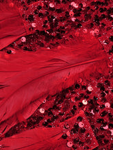 Load image into Gallery viewer, BAOBAB Feather Sequin Dress