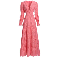 Load image into Gallery viewer, DENTATA Long Sleeve Maxi