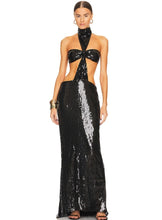 Load image into Gallery viewer, ANOGEISSUS Sequin Long Dress