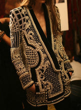 Load image into Gallery viewer, COPEY Beaded Blazer Dress