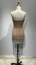 Load image into Gallery viewer, WIGANDIA Crystal Mesh Mini Dress