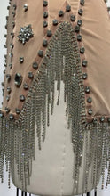Load image into Gallery viewer, WIGANDIA Crystal Mesh Mini Dress