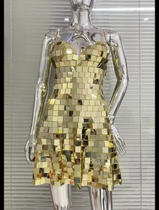 SVEA JOSEPHY Mirror Mini Dress