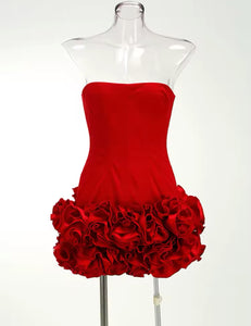 ROBYNN NESBITT Ruffle Floral Mini Dress