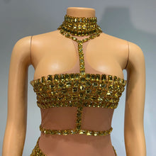 Load image into Gallery viewer, ALY Mesh Crystal Mini Dress
