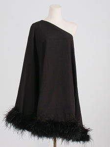 BLUE One Shoulder Mini