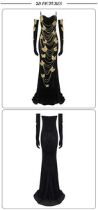 APHRODITE Velvet Glove Long Dress