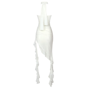CHAFFINCH Mesh Ruffle Dress