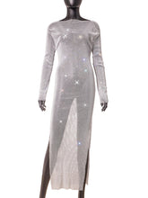 Load image into Gallery viewer, CATTLEGRET Mesh Crystal Dress
