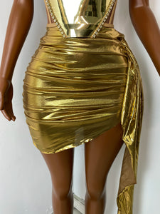 CHENGDU Metallic Corset Set