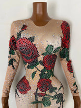Load image into Gallery viewer, GUANGZHOU Rose Embellished Bodysuit
