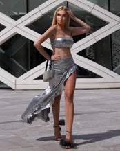Load image into Gallery viewer, BUNTIE Sequin Top Skirt Set
